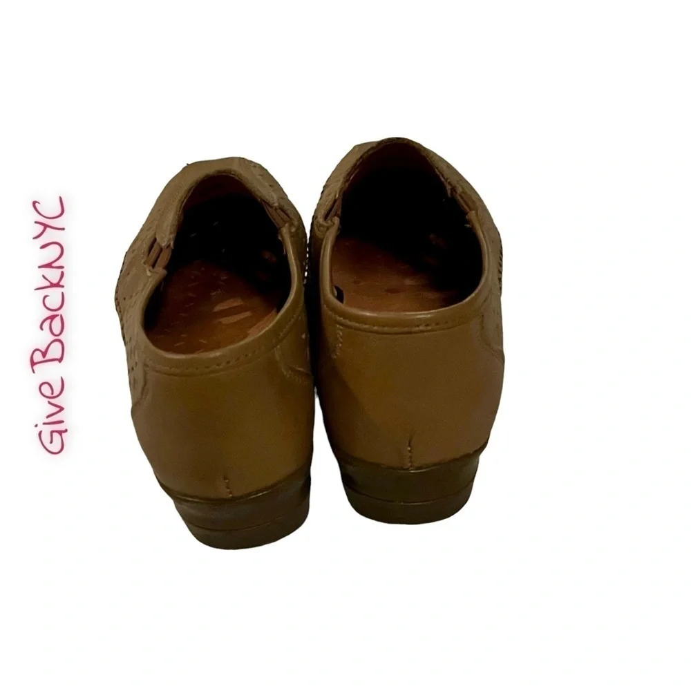 Spring Step Leather Loafer Wedges Size 6.5
